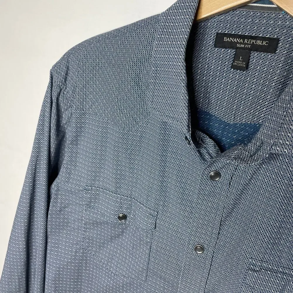 BANANA REPUBLIC Blue Dress Shirt